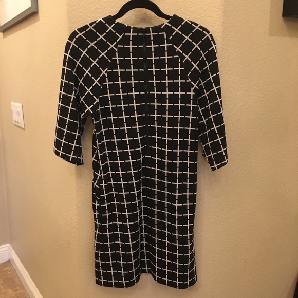 ASOS Women Black And White Pattern Loose Fit Minimalist Dress Size 2 - Picture 2 of 5